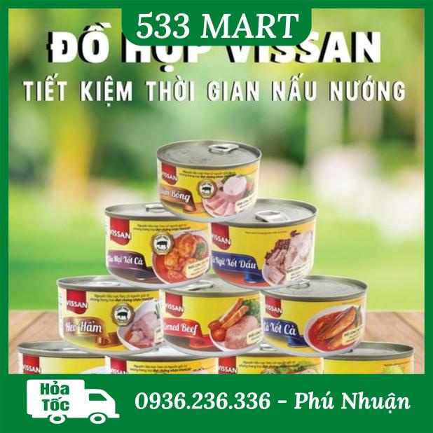 Đồ hộp vissan đủ loại 150g,170g, 280g, 397g