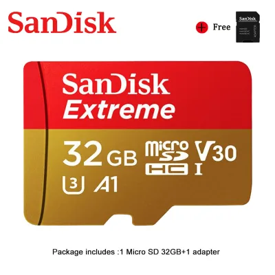 XINPU SanDisk Micro card A2 SD 128GB 64GB 32GB Memory Extreme Ultra microsd TF card 100MB/s Class10 U1/U3 4K With Adapter for Phone