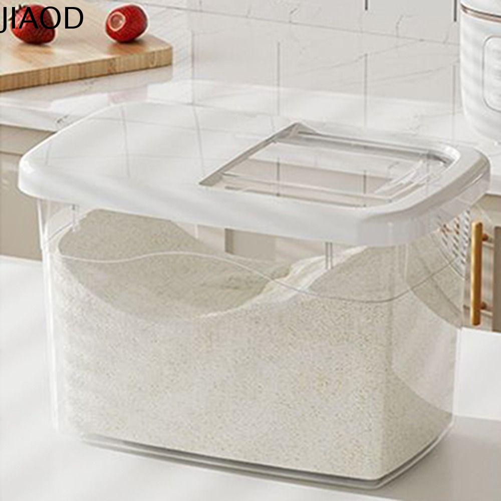 JIAOD 7.5/10/12, 5kg Hộp đựng gạo Chống côn trùng Trong suốt Hộp đựng thức ăn cho thú cưng Hộp đựng thức ăn Chống ẩm Máy Xay Gạo Hạt