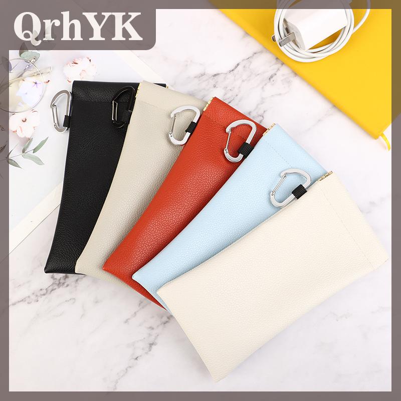 QrhYK Mềm PU Kính Túi Kính mát trường hợp mang túi tự động đóng cửa kính Pouch tai nghe dữ liệu cáp lưu trữ bảo vệ Bìa