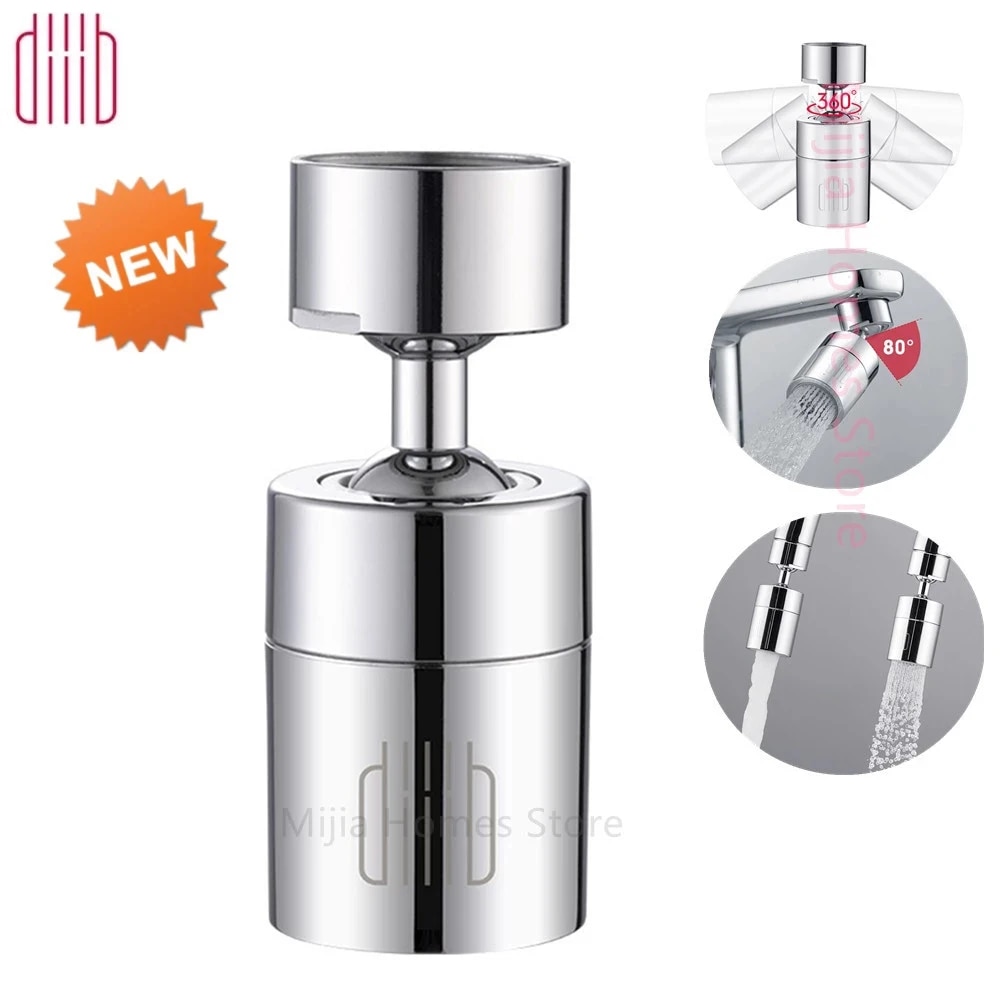 【Limited Time Only】 Diiib Faucet Aerator Water Tap Nozzle Bubbler Water Saving Filter ° 2-Flow Splash-Proof Tap Connector Large Angle