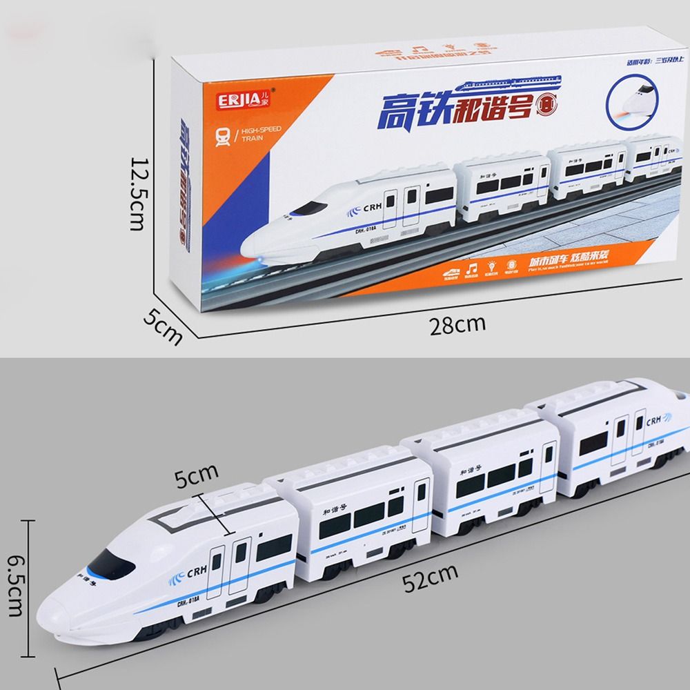 ADDIER Linh kiện điện tử Xe mô phỏng đường sắt hài hòa Xi măng nhựa Với đèn âm thanh Đồ chơi xe lửa Đường Sắt cao tốc Thú vị Đồ chơi mô hình Emu Trẻ em - 3