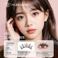 MLEN DIARY Lengthening Magnetic Eyelashes with Clip C-Curler Soft 3D 9mm Self-Adhesive Eyelash Extension