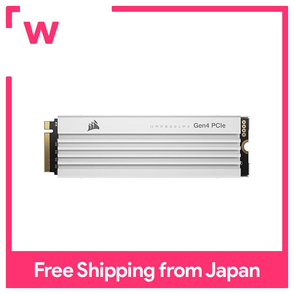 Corsair MP600 PRO LPX White PCIe Gen4 x4 NVMe M.2 SSD 1TB for PS5 CSSD-F1000GBMP600PLPW ราคา 5,532 บาท*ส่งฟรี