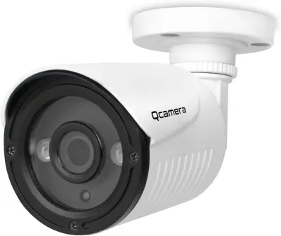 Q-camera Bullet Security Camera 4MP 4 in 1 TVI/CVI/AHD/CVBS 1/2.5" Sensor 3.6mm Lens Waterproof 60ft IR Night Vision Surveillance System Camera for Outdoor Indoor