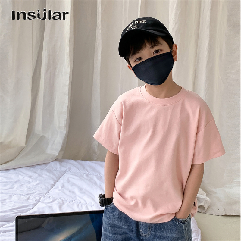 LS เสื้อยืดแขนสั้นผ้าฝ้ายแท้ฤดูร้อนสำหรับเด็ก ราคา 133 บาท*ส่งฟรี