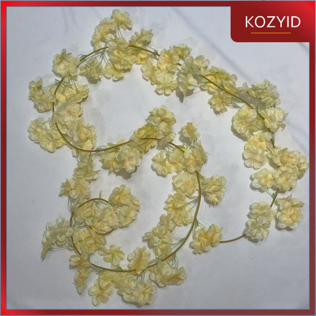 KOZY.ID - RBC07 46HD Sakura Cherry Blossom 1.8M Bunga Hias Rambat Plastik Dekorasi Dinding Rumah Acara Pernikahan Artificial