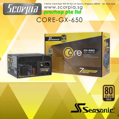 Seasonic CORE GX-650 Gold Full Modular 650W PSU 80 Gold Plus Power Supply