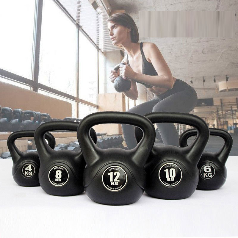 Rắn kettlebell tập thể dục hộ gia đình của nam giới và phụ nữ Squat thiết bị hip-Nâng xả rác cánh tay 2kg-14kg nồi quả tạ