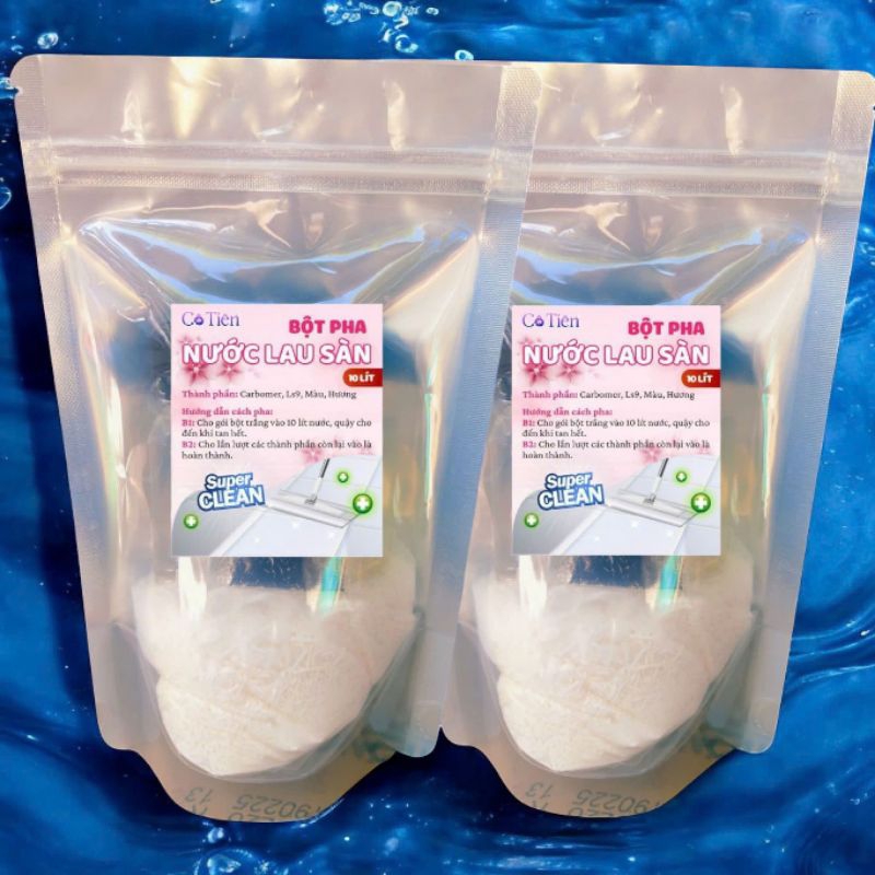 Combo 2 set pha lau sàn 10lít ( tổng 20 lít) , thơm ngát chọn hương và màu, tặng 1 tấm thảm lau chân 40*60