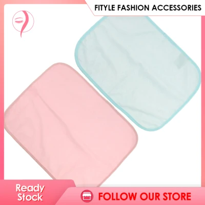 Fityle 2pcs Washable Bed Wetting Pad Underpad Sheet Mattress Protector Blue+Pink