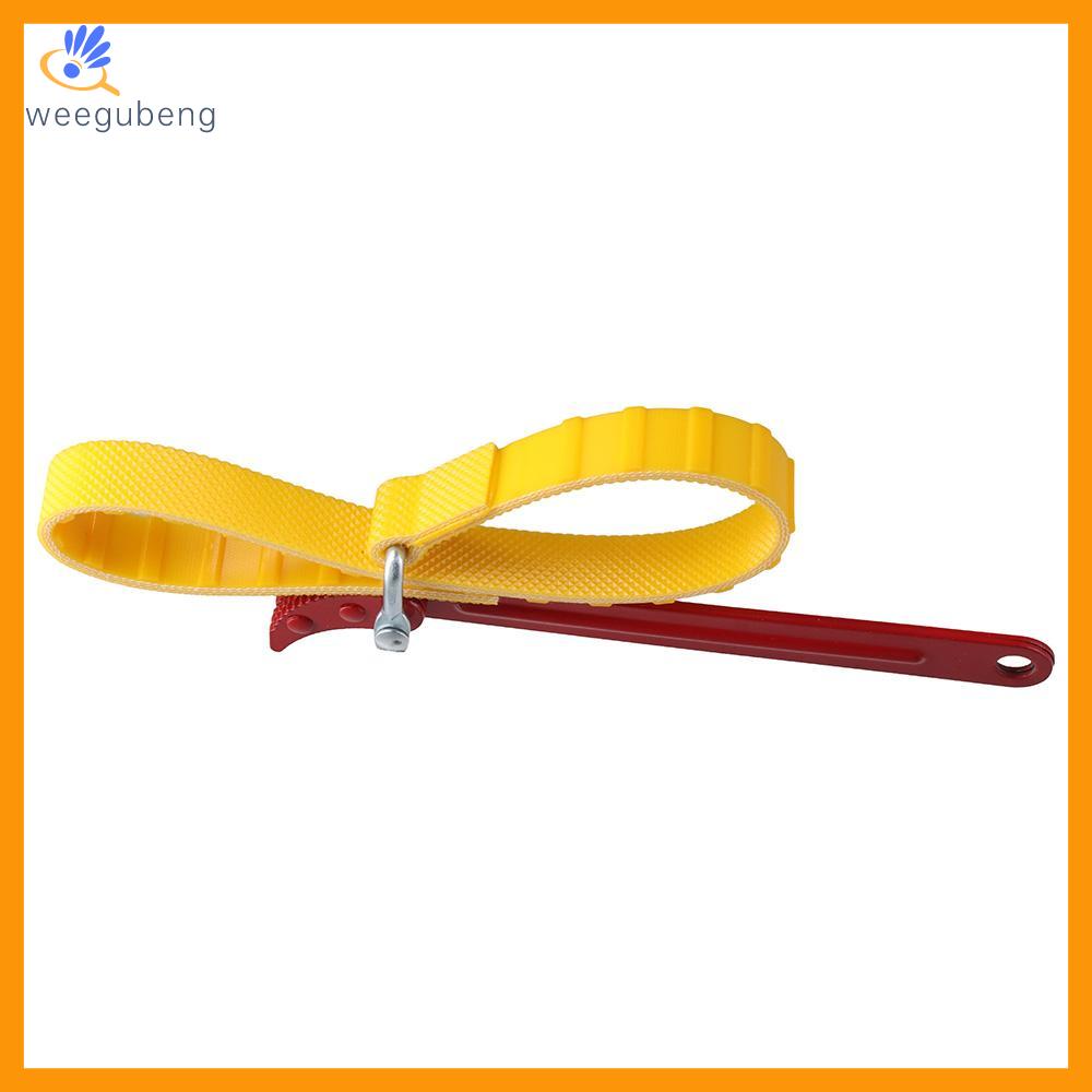 WEEGUBENG Có thể điều chỉnh Cờ lê dây kéo Mở ống nước Nắp lọ thắt chặt nới lỏng Dụng cụ cầm tay Cờ lê dây đeo cao su Cờ lê đường ống Cờ lê đai