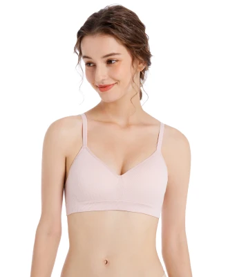 Young Hearts Young Curves Lovely Rib Jacquard Bralette C02-100144