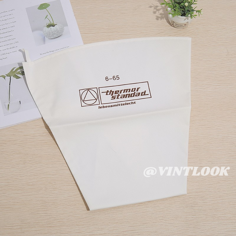 VINTLOOK ถุงอบขนมผ้าฝ้ายใช้ซ้ำได้สำหรับตกแต่งเค้ก เครื่องมืออบขนมทำเองดีไซน์ปลอดภัยต่ออาหาร ราคา 38 บาท*ส่งฟรี