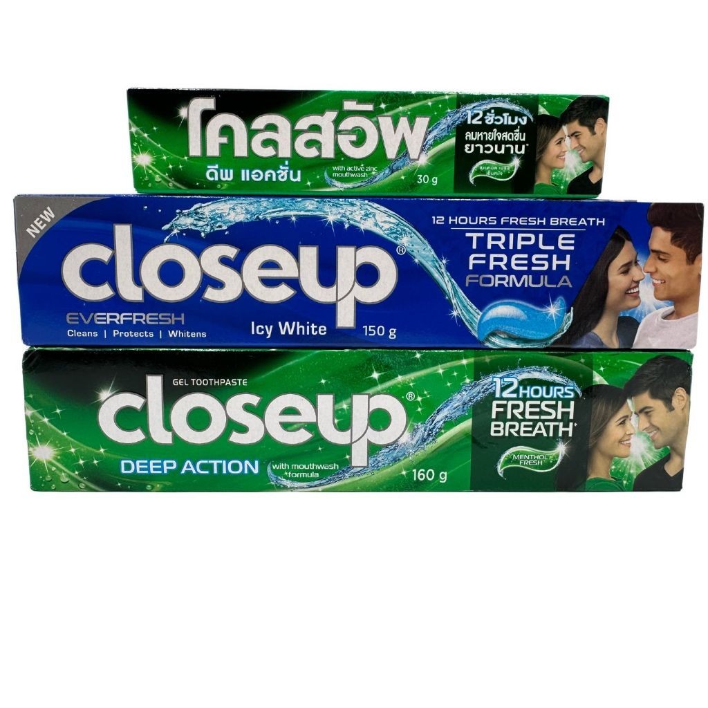 Kem đánh răng closeup deep action icy white giúp răng trắng chắc khỏe hàng nội địa thái lan