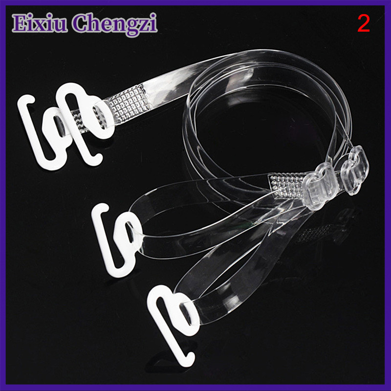 Eixiu 1 cặp dây móc trong suốt dây đeo vai áo ngực vô hình điều chỉnh được mới