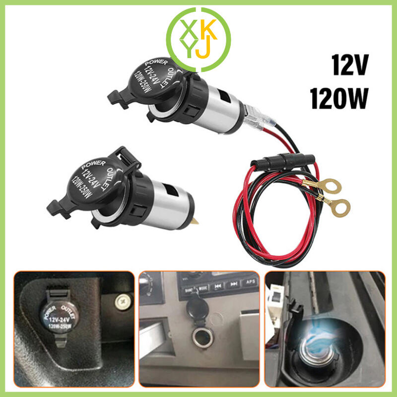 Xykj car motorcycle power outlet 120W 12-24 Volt 1m cable lighter socket charger Harga 31,888 Ringgit*Penghantaran Percuma