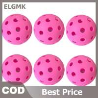 ELGMK 6pcs Pickleball 74MM Durable 40 Holes Outdoor Colorful Pickleballs Training And Entertainment Paddle Ball For Practice