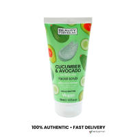 Beauty Formulas Facial Scrub 150mL – Cucumber & Avocado or Apricot Gentle Exfoliation