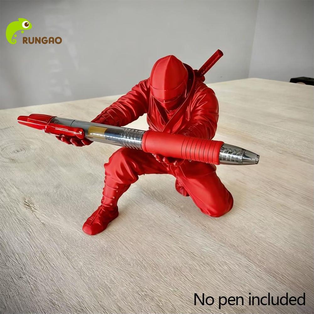 Rungao 3D In Ninja kẹp giữ bút Giá bút văn phòng phẩm Tổ Chức Độc Đáo Bức Tượng trang trí bàn Món Quà Sáng Tạo