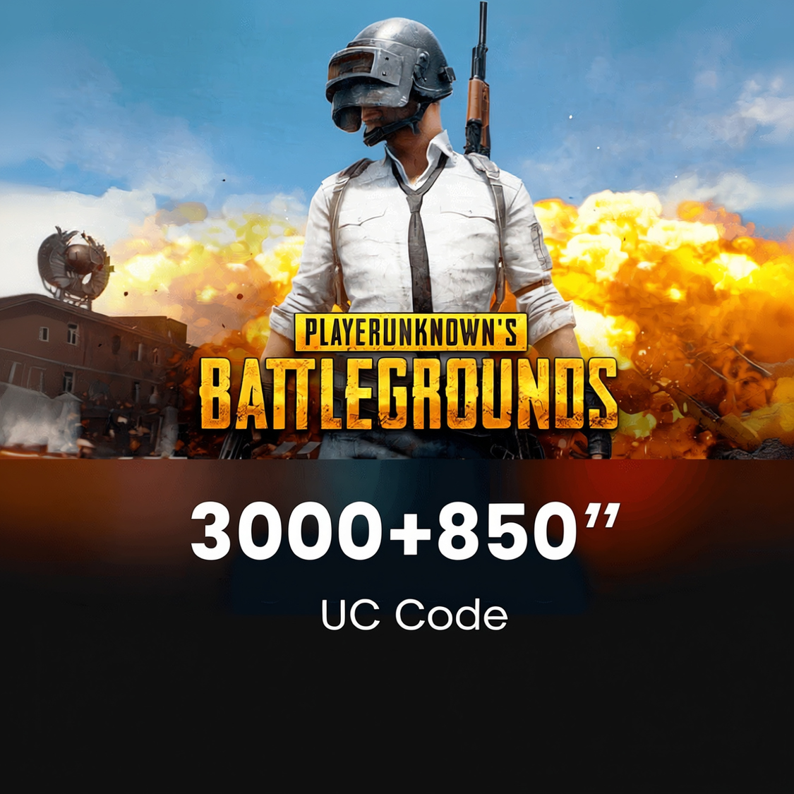 PUBG M 3000+850 UC Code ราคา 1,548 บาท*ส่งฟรี