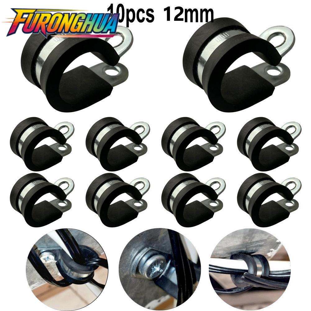 【FURONGHUA】 10PCS Weatherproof Stainless Steel Pipe Clamp for Secure Hose Mounting ราคา 141 บาท*ส่งฟรี