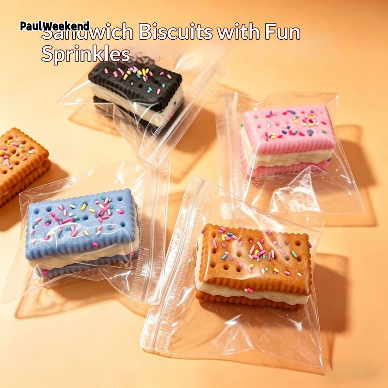 PaulWeekend Relaxing Slow-Rebound Cookie Squishy Toy for Stress Relief and Sensory Play ราคา 54 บาท*ส่งฟรี