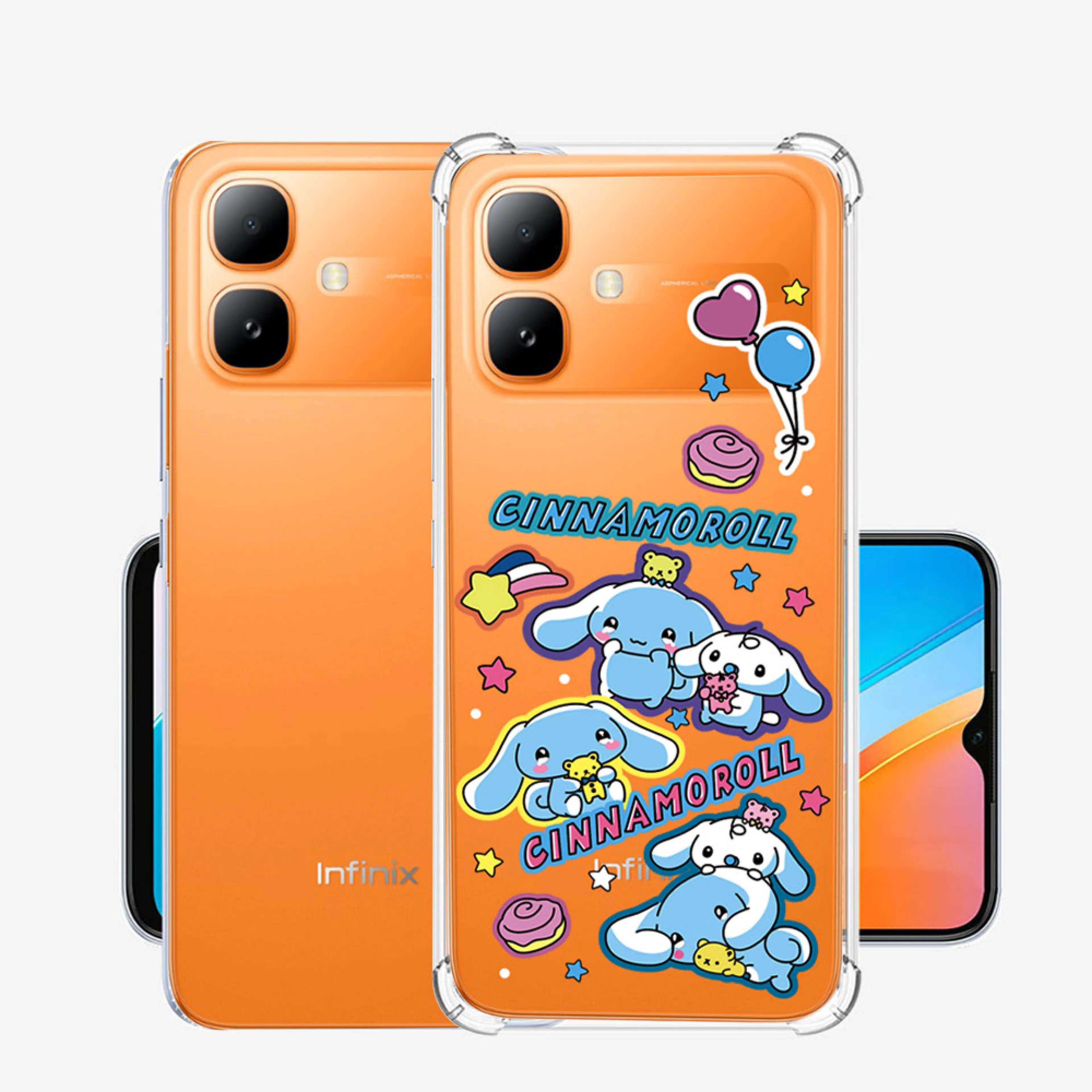 เคส สำหรับ infinix Smart20 / Smart10 / GT 50 Pro / GT50Pro / Hot60Pro ตรงรุ่น เคส กันกระแทก ลายน่ารัก 004