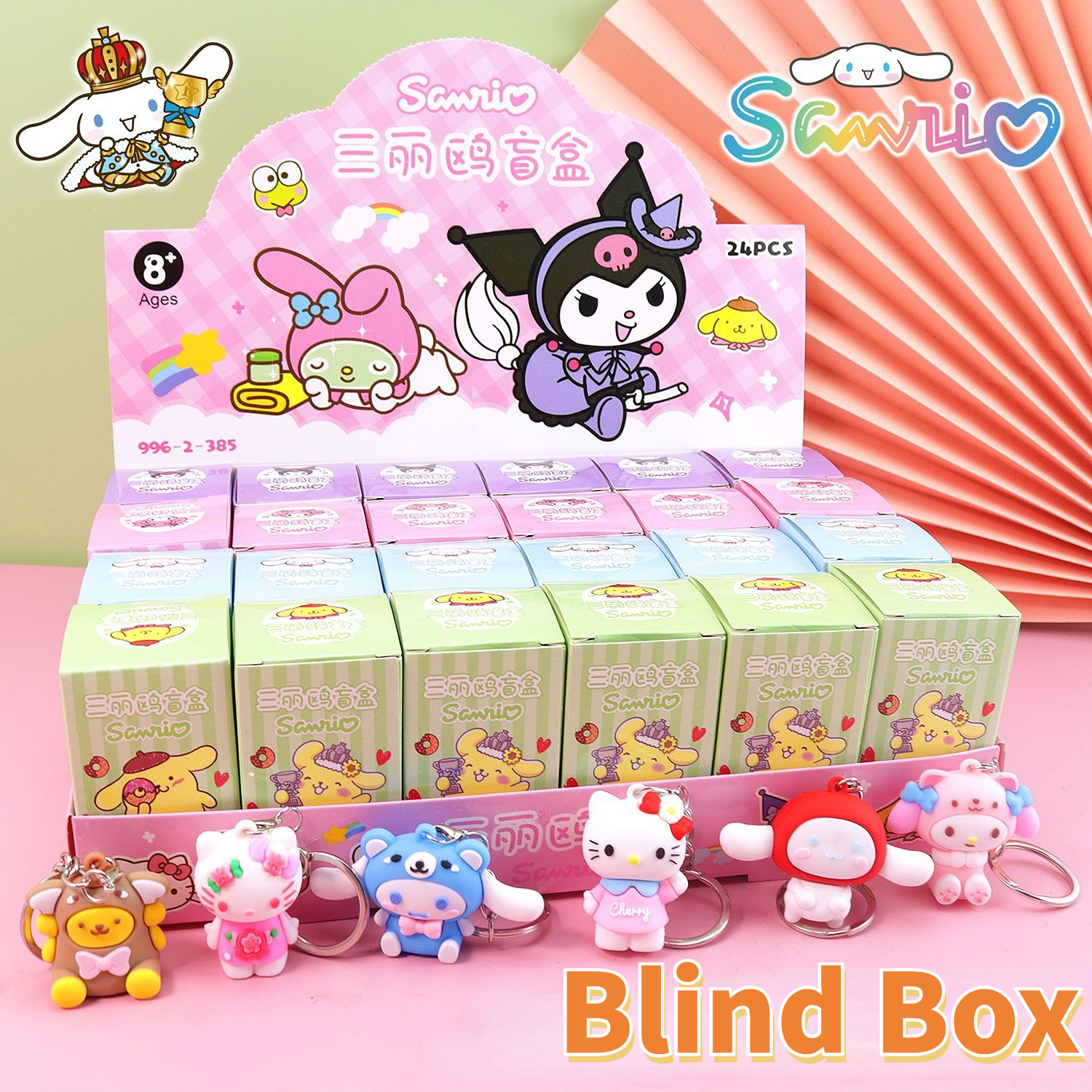 Hello Kitty Theatre Series Sanrio Blind Box Kawaii Kulomi My Melody  Cinnamoroll Handmade Collectible Figure Ornament