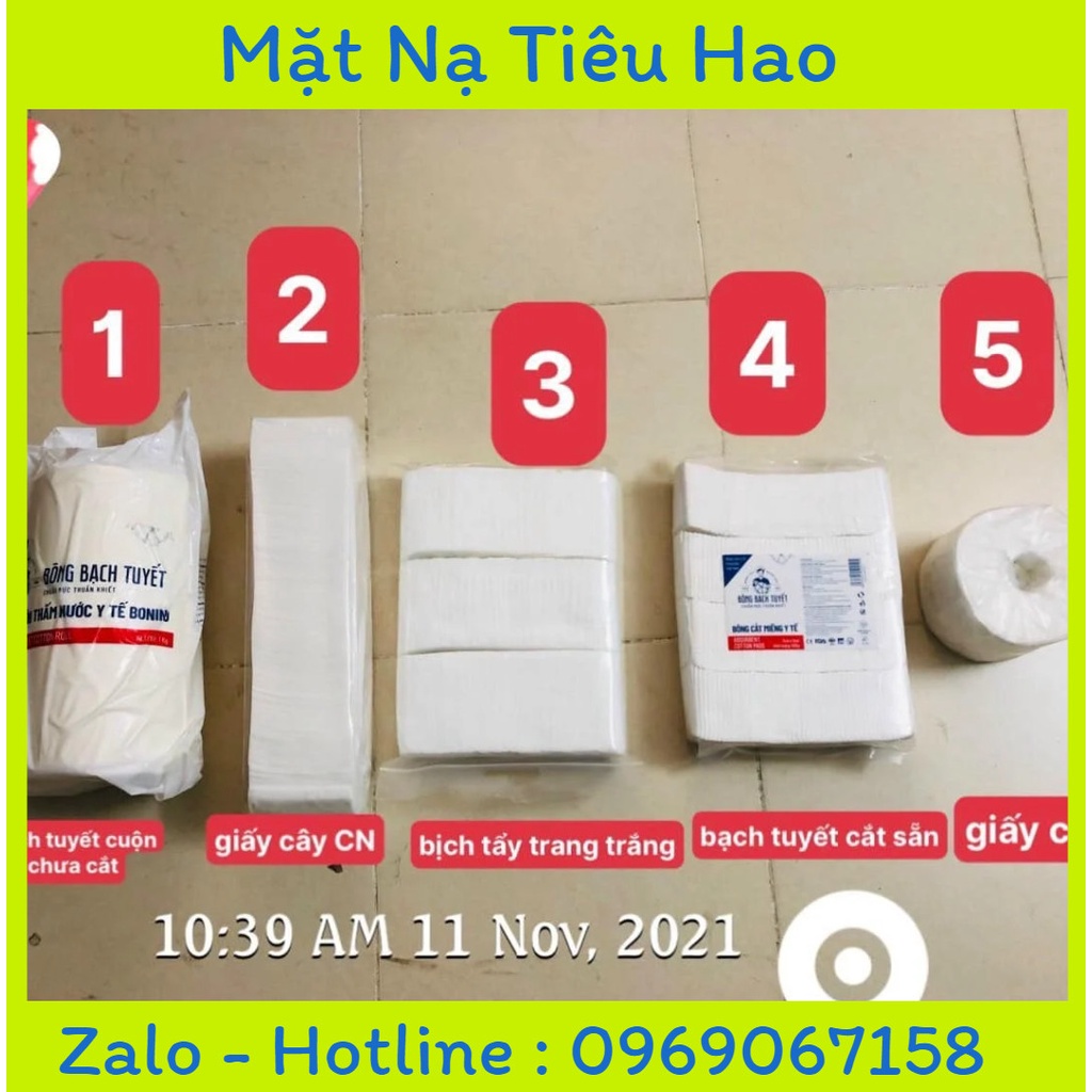 Bông bạch tuyết cắt sẵn giấy cây giấy tẩy trang,giấy cuộn dùng trong spa thẫm mỹ viện