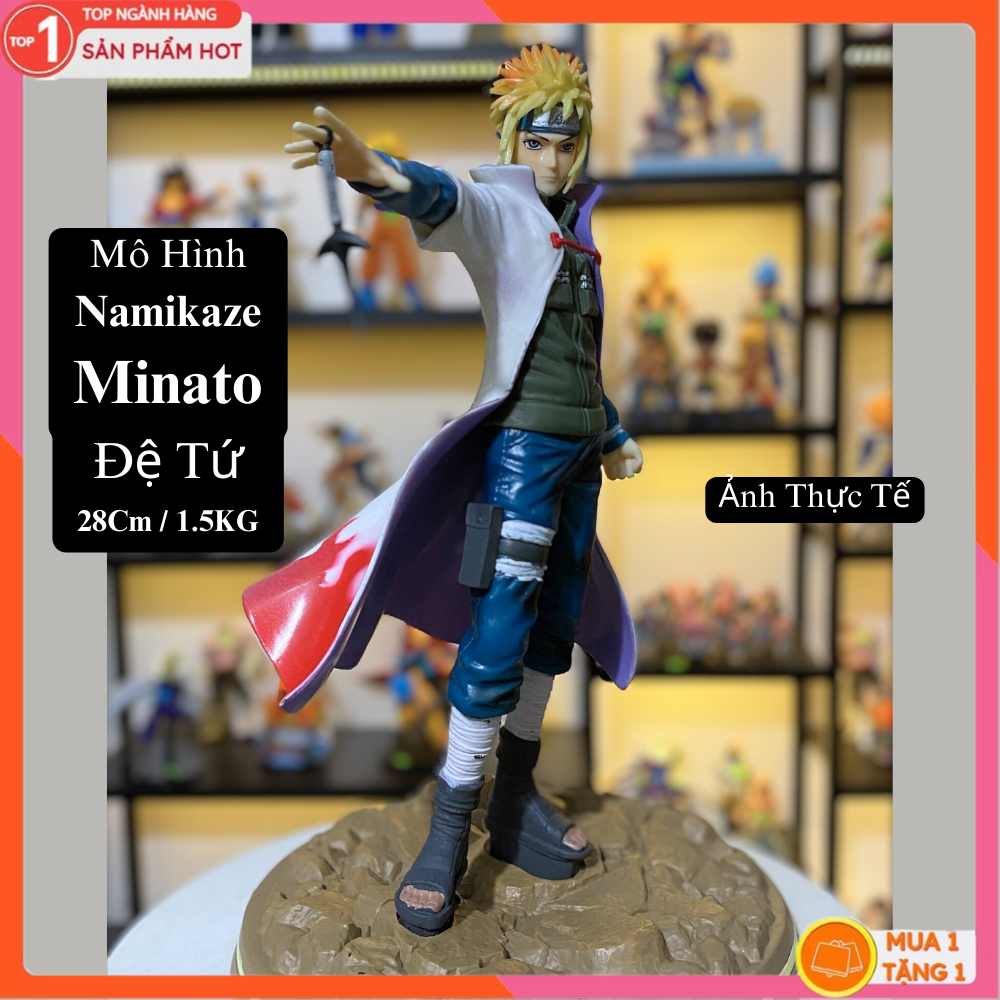 Mô hình minato đệ tứ 28cm 1.5kg mô hình naruto cao cấp, figure mô hình anmie naruto đồ chơi