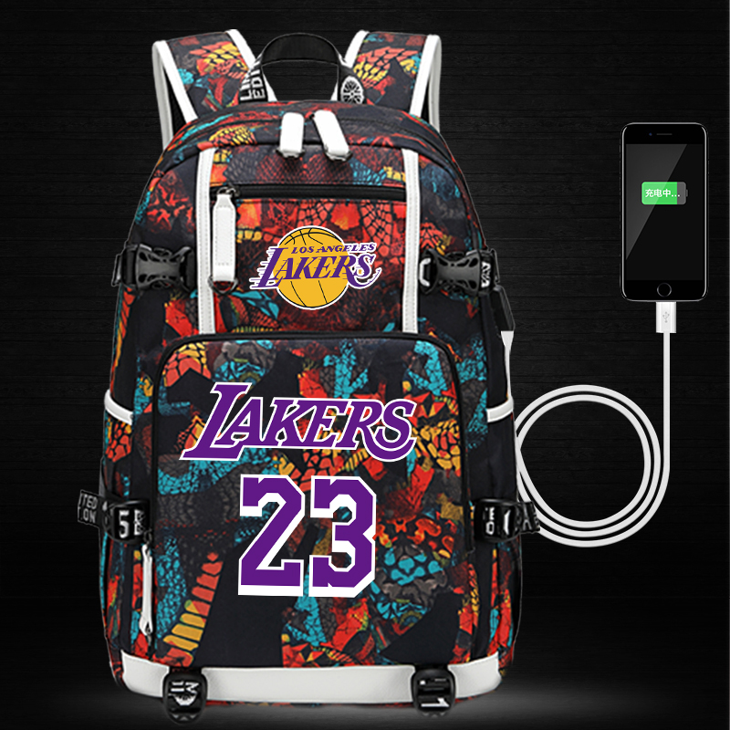 OLOEY 18-INCH NBA basketball star Boys' backpacks & Girls