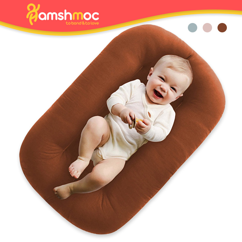 Hamshmoc Có Thể Gập Lại Giường gấp cho bé sơ sinh mềm mại thoải mái Công Thái Giường Cũi Không Thấm Nước Bụi Bẩn Không Thấm Da Thân Thiện Cho Bé Trẻ Sơ Sinh Ngủ Nhẹ Nhàng Cho Thai Sản Quà Tặng
