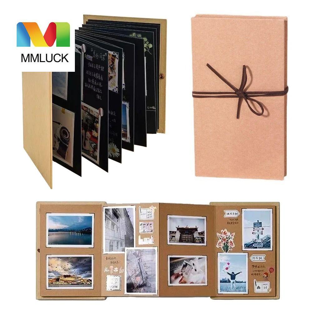  MMLUCK gấp accordion Album Ảnh Quà Tặng photocard giấy kraft ngạc nhiên Sách Ảnh thu thập cuốn sách thủ công tự làm món quà bất ngờ sinh nhật 