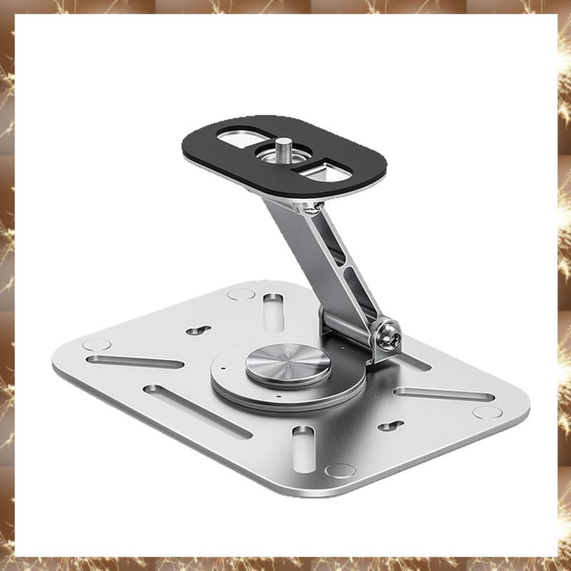 Projector Stand Desk,Wall and Ceiling Mount with 1/4inch Thread, Height Adjustable, Foldable, 360-Degree Rotation