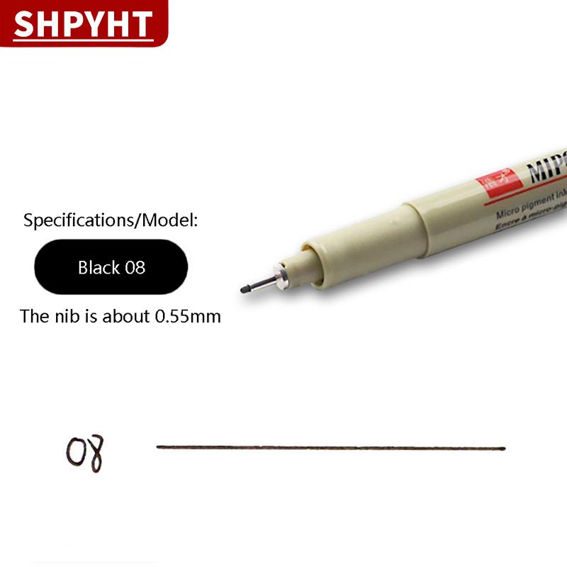 [COD] SHPYHT Bút vẽ manga Pigment Liner Micron bút lông bút đánh dấu nghệ thuật bút kẻ nét chống nước bút phác thảo văn phòng phẩm