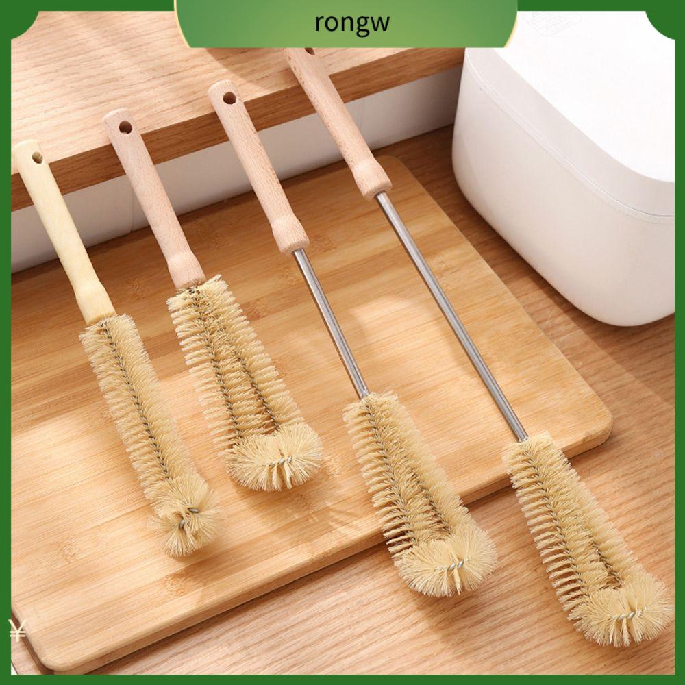 RONGW Trà cà phê  Tay cầm bằng gỗ   Có thể tái sử dụng  Chổi lau bếp   Dụng cụ rửa   Dụng cụ lau kính   Cọ lau chai