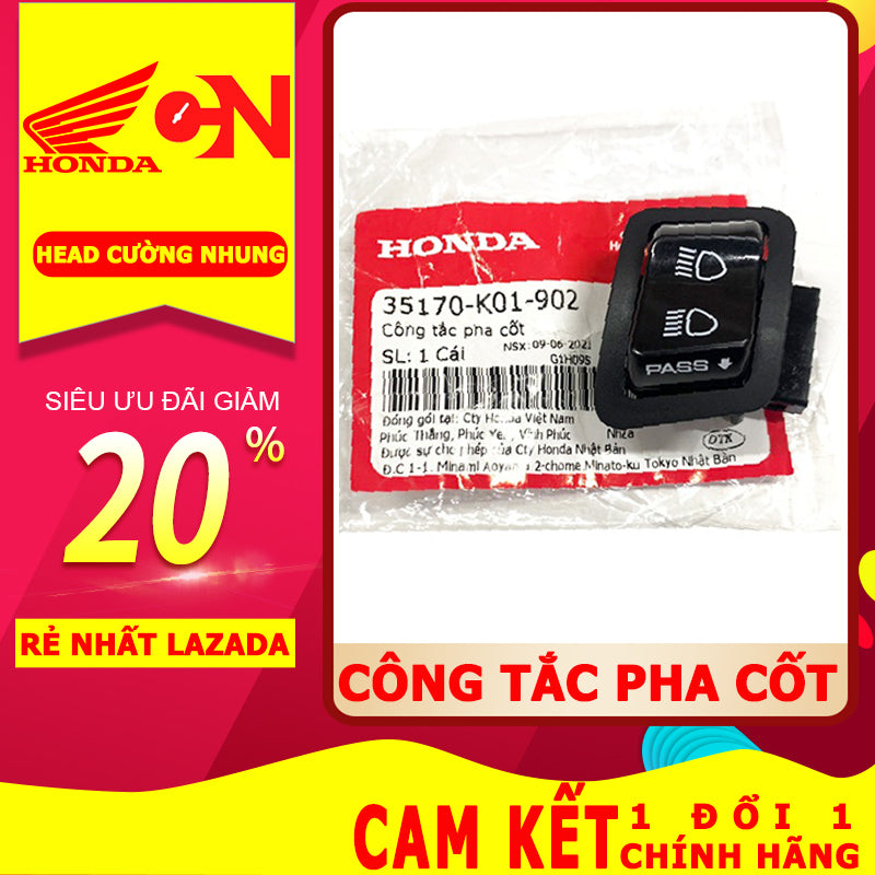 Nút công tắc passing HONDA SH 125, SH150 (35170K01902)