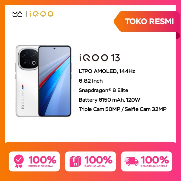 Iqoo 13 16/512GB - Garansi Resmi Harga  11,999,000 Ringgit*Penghantaran Percuma