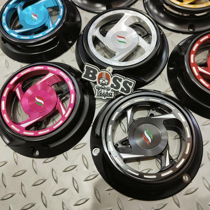 COVER FAN SPINNER LUIGY S-09 BLACK VESPA SPRINT PRIMAVERA GTS S LX LXV - tuku storee Harga 1,439,000 rupiah*Gratis Ongkir