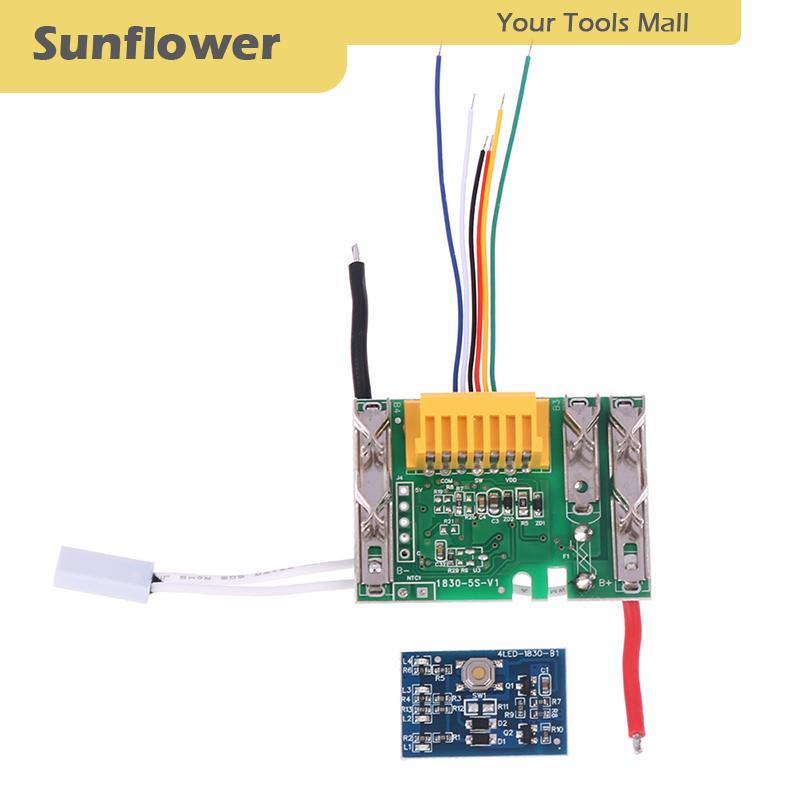 🎈🎄【Special price】Sun Bảng mạch PCB LED cho Makita 18V 3 6 9Ah bl1830 công cụ điện pin lithium bảo vệ bảng mạch