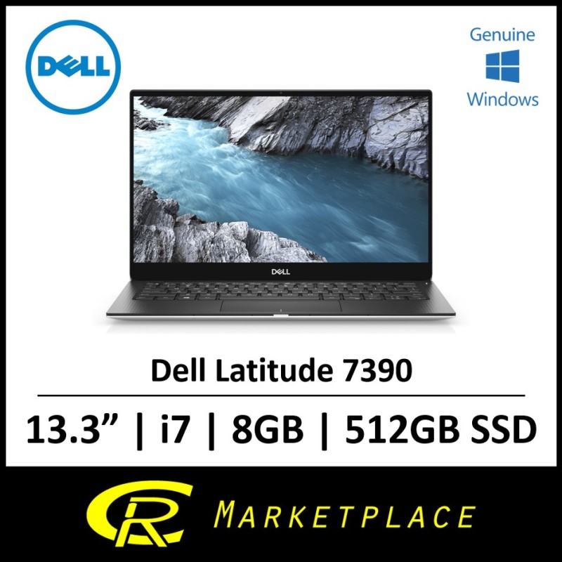Dell Latitude 7390 Business Laptop 13.3in FHD (1920 x 1080) Non-Touch Intel® Core™ i7-8650U 8GB DDR4 512GB SSD