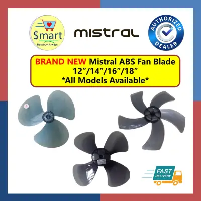 Brand New Mistral Original Replacement Fan Blades 12 16 18 Inch (3 blade/5 blades)