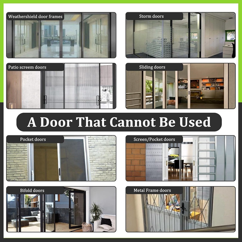 【Latest model】 Adjustable Child Safety Door Top Lock Metal Child Proof Door Top Lock for Interior &amp; Exterior &amp; French Door ราคา 366 บาท*ส่งฟรี