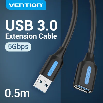 Vention USB Extension Cable USB 3.0 Extender Cord USB 3.0 Extend Charger Cable USB A Male To Female 5Gbps Fast Data Transfer Cord For Playstation Flash Drive PC Laptop TV Projector USB 3.0 Extension Cable