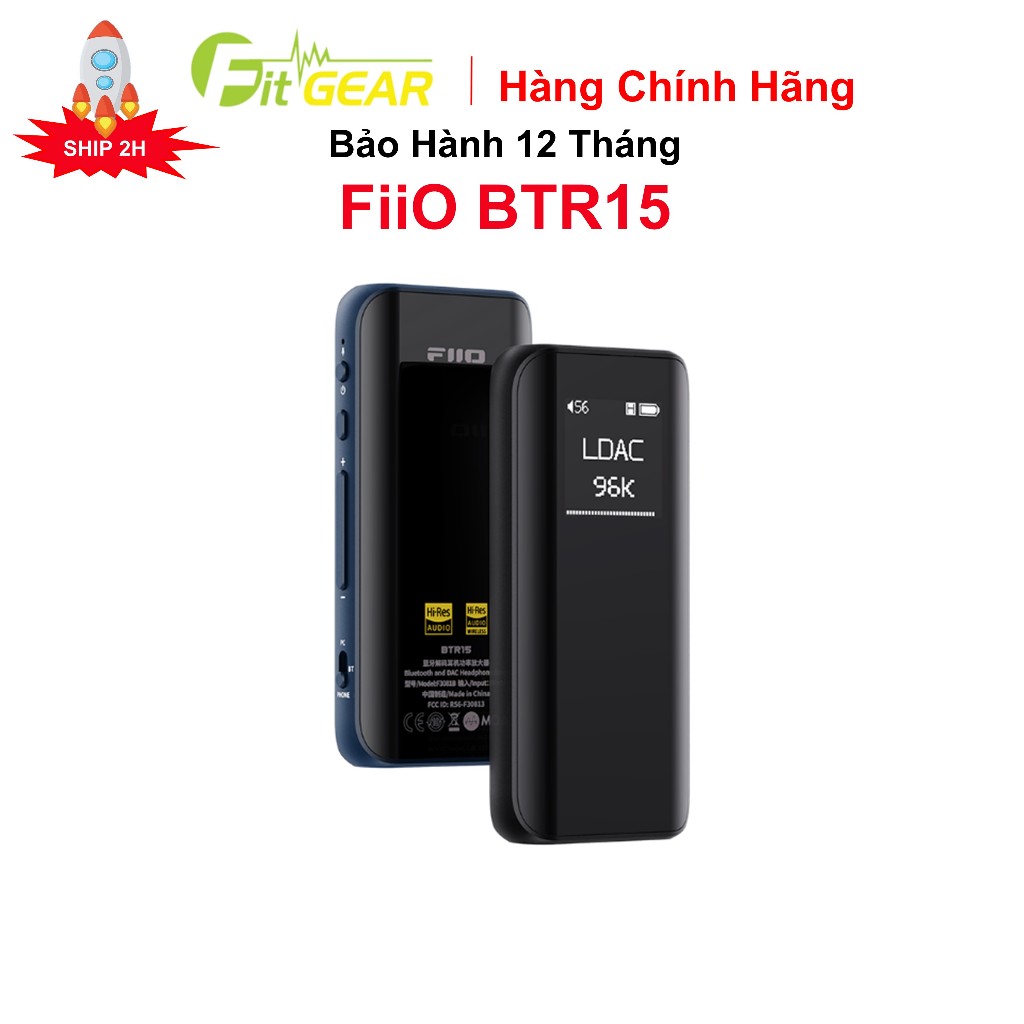 Bộ Giải Mã Bluetooth DAC/Amp FiiO BTR15 Chính Hãng - Bảo Hành 12 Tháng