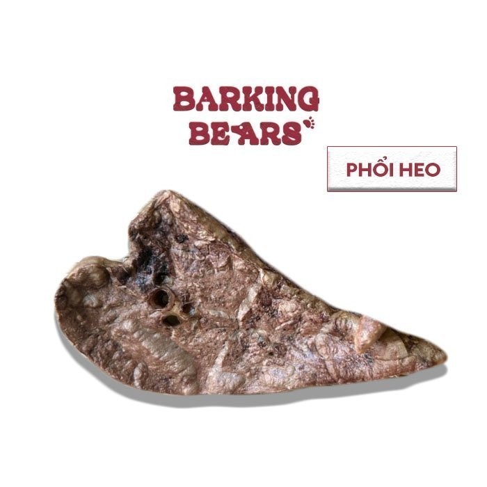 [Barking Bears] Phổi Heo Sấy Giòn Giàu Protein Bánh Treat Cho Chó Mèo Bánh Thưởng Cho Chó Mèo Huấn Luyện Cho Chó Mèo