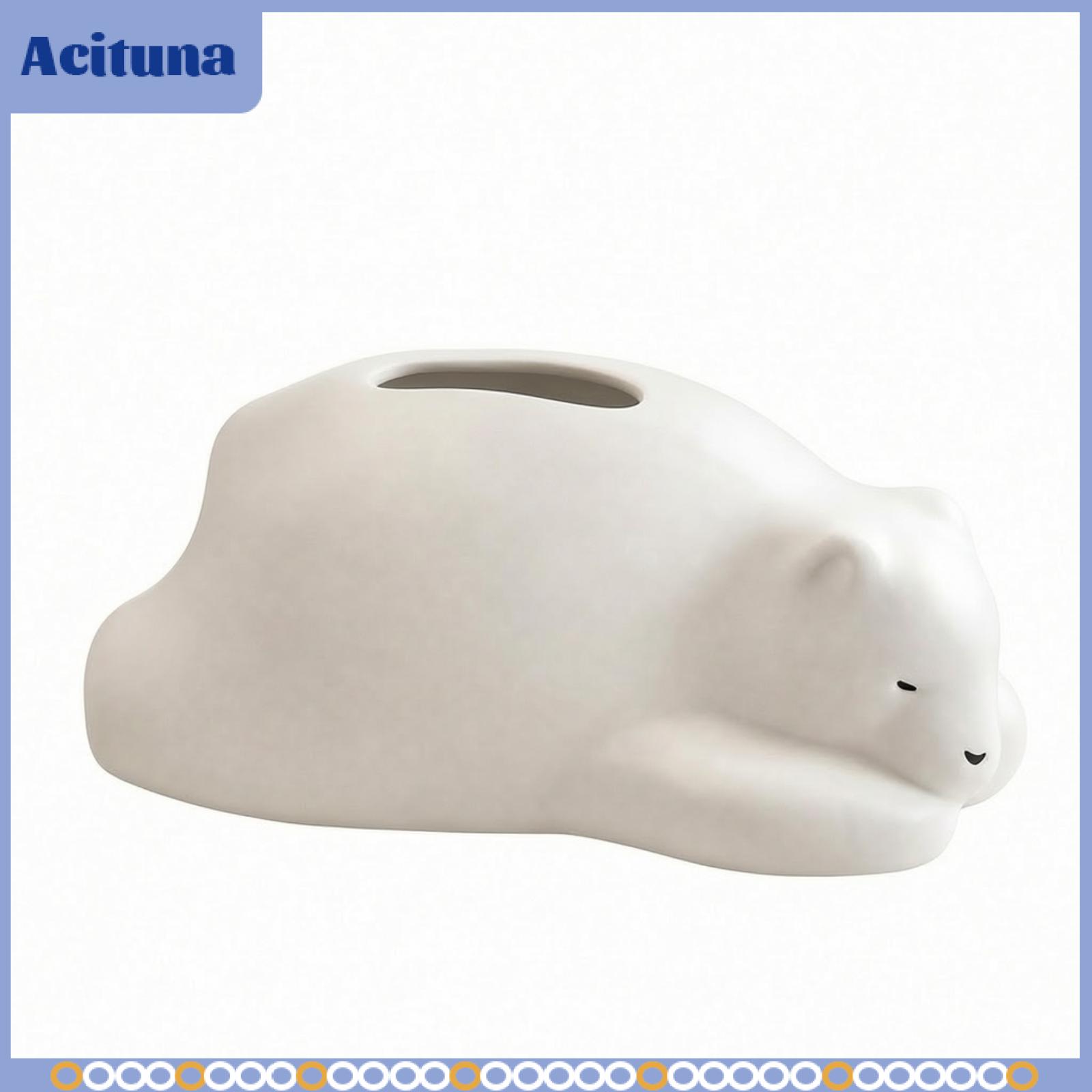 ชุดเครื่องนอนและห้องน้ำ Acituna ที่ใส่กระดาษทิชชูเซรามิกรูปสัตว์ทำความสะอาดง่ายเคลือบกล่องทิชชูเซรามิกติดทนนานหรูหราสำหรับห้องนั่งเล่นห้องนอน ราคา 3,325 บาท*ส่งฟรี