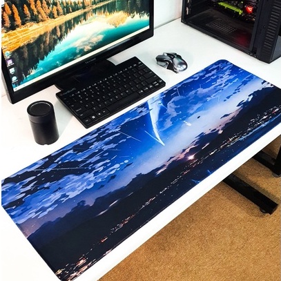 Lót chuột cỡ lớn 80x30cm dày 2mm pad gaming cỡ lớn speed bo viền chắc chắn
