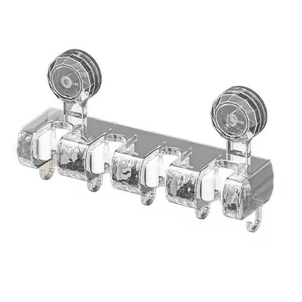 ECOCOKU Lỗ miễn phí Kẹp lau nhà Đa năng Giá treo tường Móc treo tường Dễ dàng cài đặt Nhựa Móc hút chân không Bếp - 3